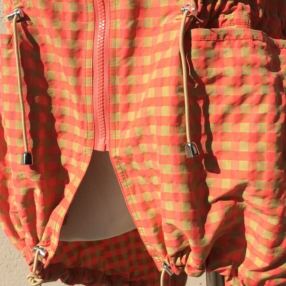 Mycra Pac One Checkered Gingham Drawstring Jacket - Picture 5 of 12